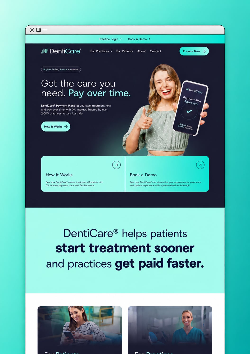 A website we built for a healthcare business