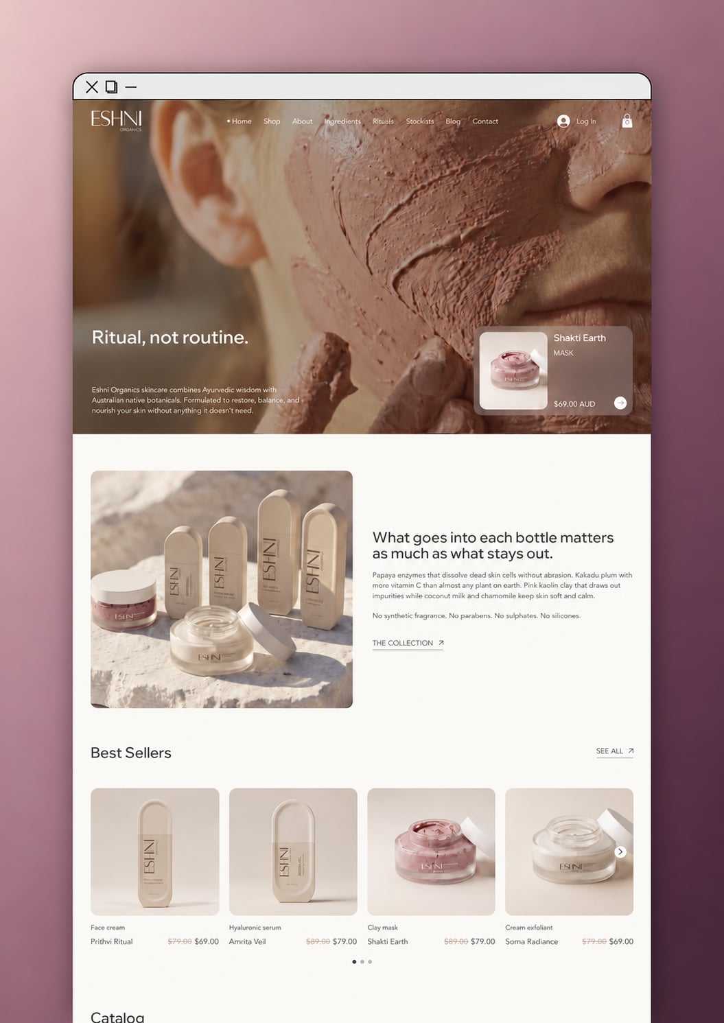 A website we built for a ecommerce business