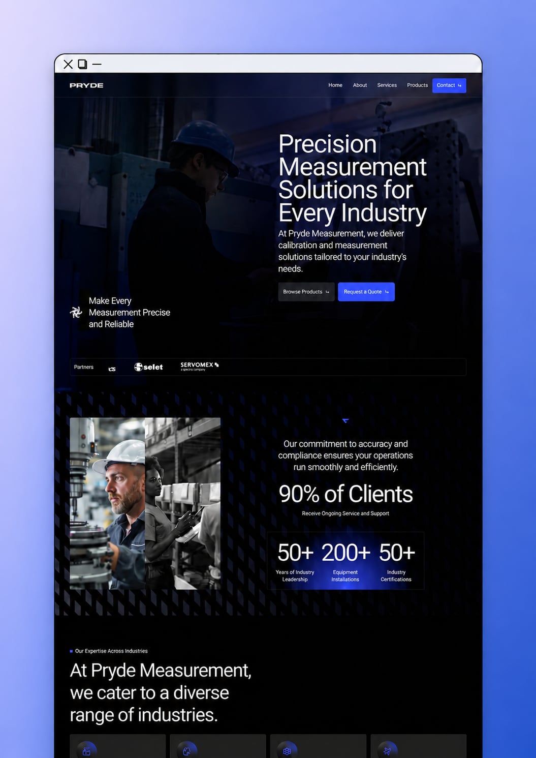 A website we built for a engineering business